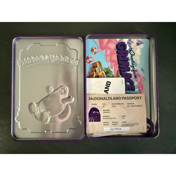 NEW 2025 McDonald's The McDonaldLand Adult Happy Meal Grimace - Picture 2 of 7